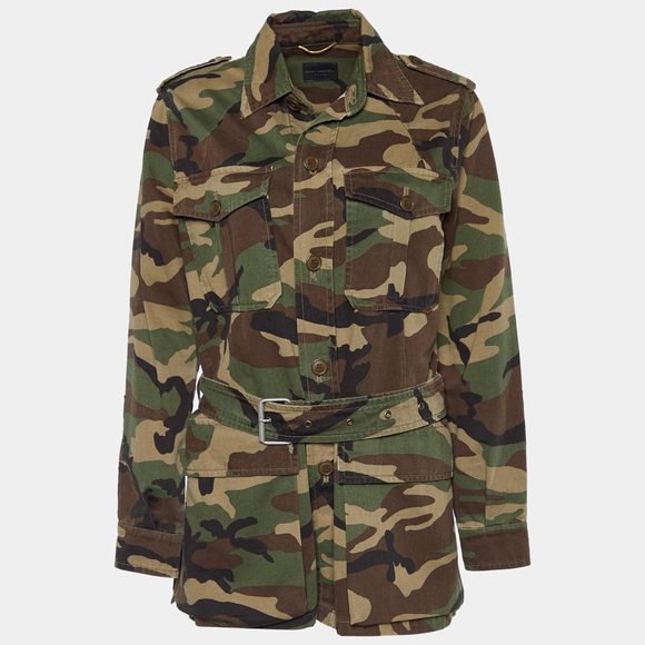 ❤️Saint Laurent Love Camo Utility Jacket❤️ - Picture 2 of 4